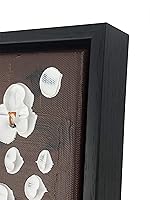 Vista 3 de Wieco Art Arte enmarcado Morning Glory moderno abstracto de flores blancas pinturas al óleo sobre lienzo, arte de pared, arte floral para sala