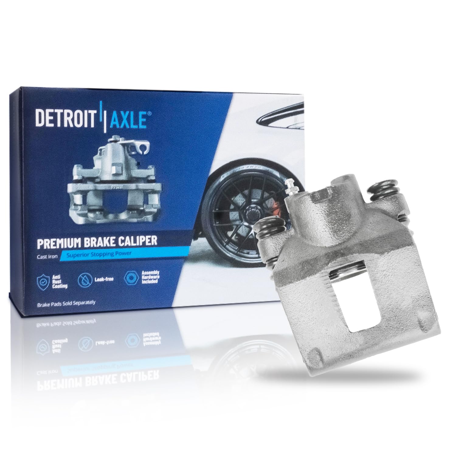 Detroit Axle - Rear Brake Caliper for 1996-2000 Lincoln Town Car