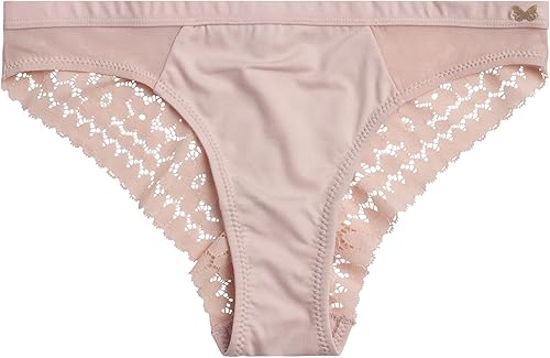 Miniatura 5 de Jessica Simpson Women's Underwear - 6 Pack Microfiber Lace Tanga Panties (S-XL)