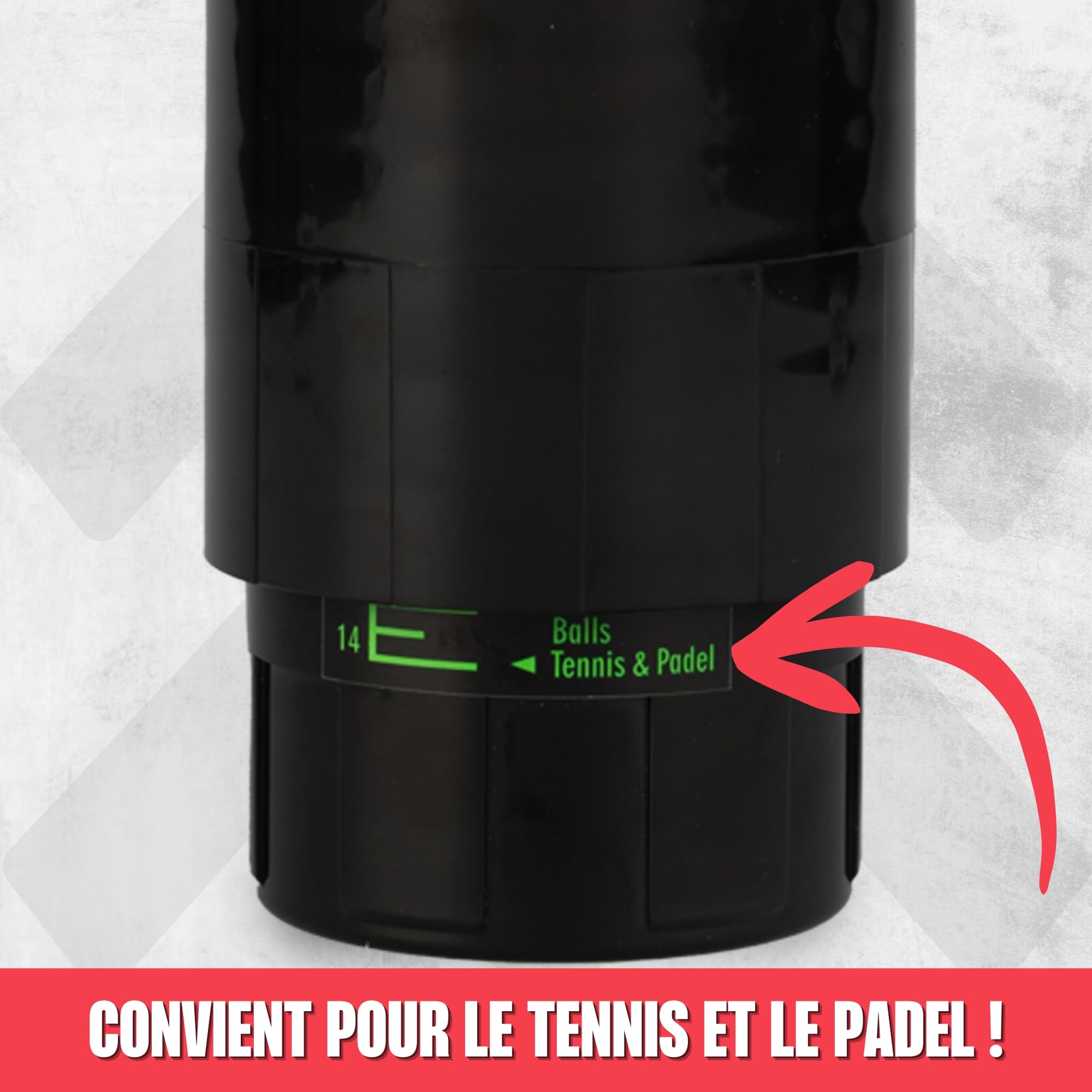 MATCHU - Régulateur de pression pour balles Padel et Tennis - Support de pression - Réparateur de pression - Ball Pressurizer - Pressure Keeper - Pressure Saver - Durée de vie prolongée - 22x8,3x CM