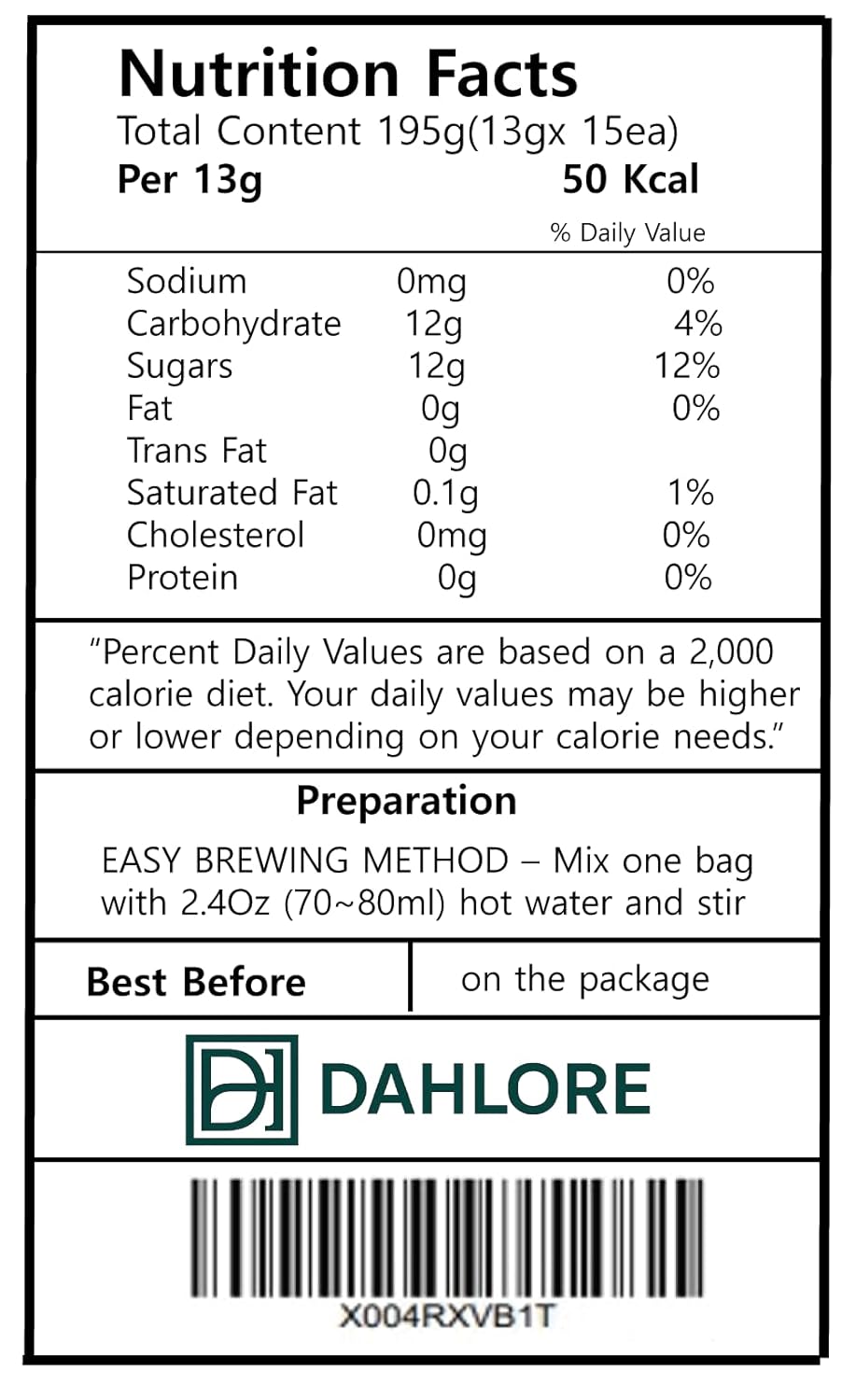 Gohyang Korean Jujube Tea Gold 대추차 Traditional Red Date Herbal Tea, Caffeine-Free, Naturally Sweet & Soothing Flavor for Relaxation | 13g x 15 Tea Bags (195g) – Product of Korea - Image 2