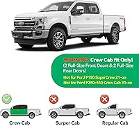 Vista 62 de Visera de ventana para Chevy Silverado 1500/GMC Sierra 1500/Avalanche/Suburban Crew Cab 2007-2013, protectores de lluvia, deflector de ventilación