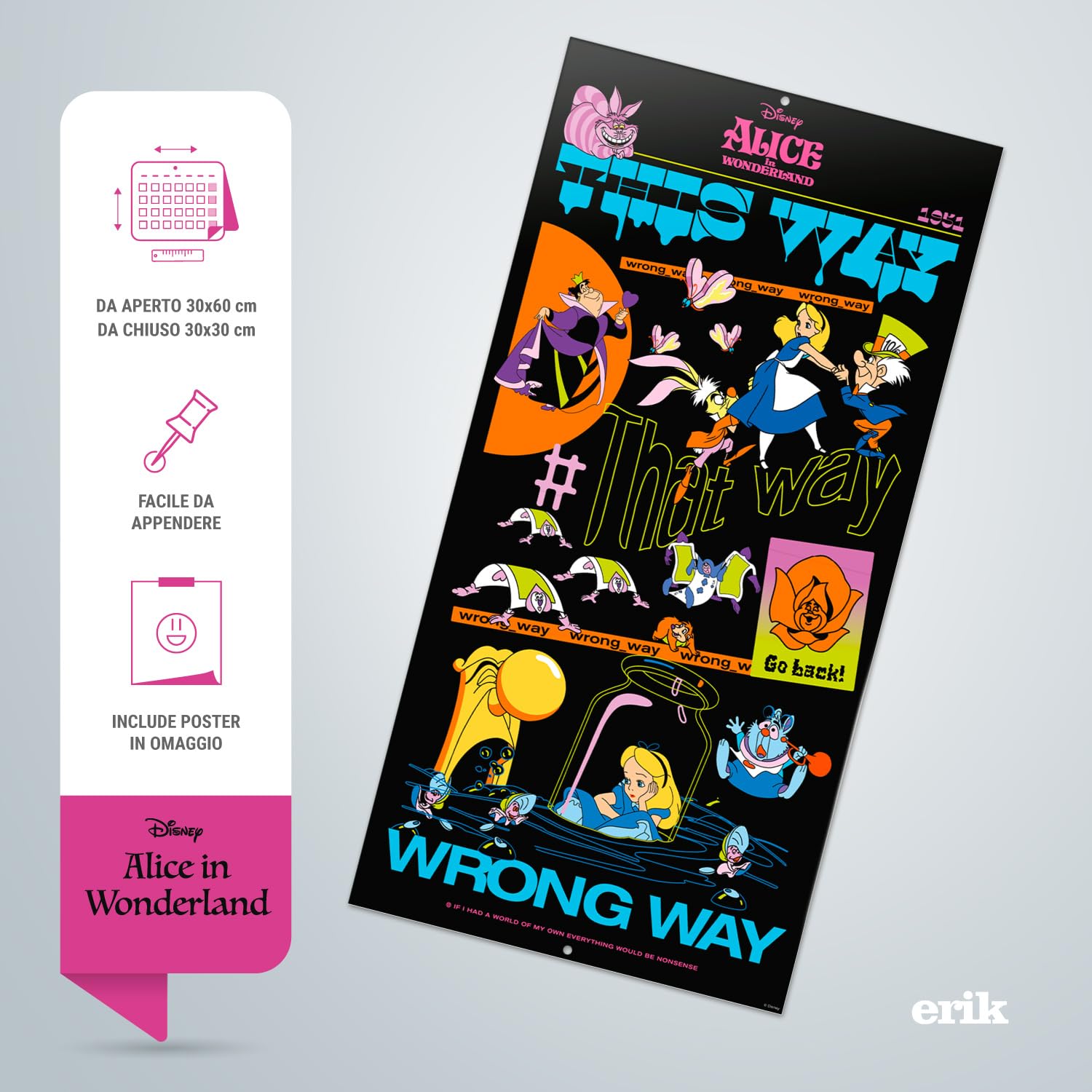 Calendario 2025 Signore Degli Anelli - Da Parete 30x30 Cm - Con Poster Omaggio