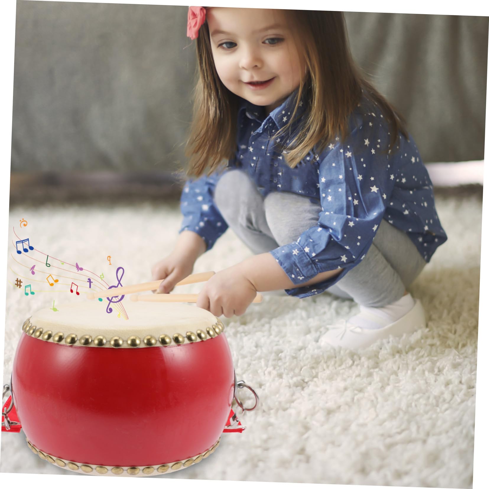 Beaupretty Strumento a percussione per giocattolo musicale sicuro e leggero per ragazzi e ragazze strumento educativo per sviluppo udito e coordinazione mano-cervello