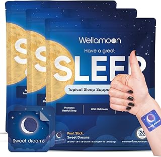 Wellamoon Original Sleep Patches for Adults Extra Strength | Sleep Patch with Melatonin & Valerian | Skin-Friendly & Cruelty-Free | Long-Lasting Night Comfort for Men & Women | Pack of 3 x 28 Patches