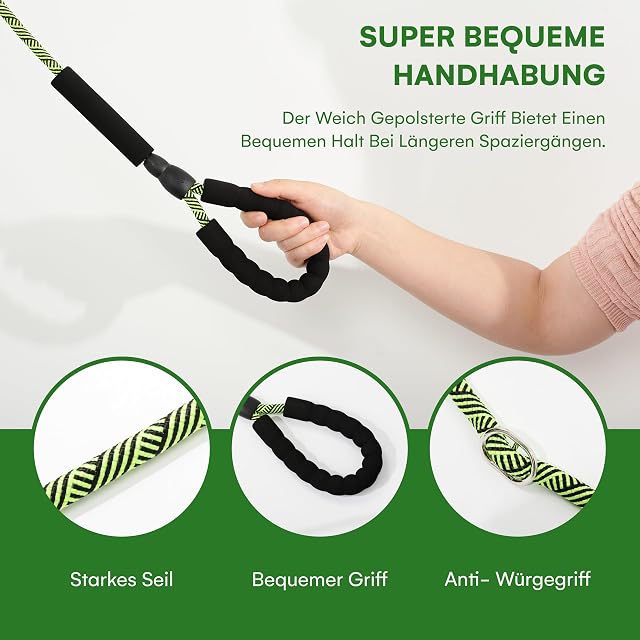 Foto 5 de 6 de Happilax Correa Retriever con tope de tracción mejorada, material textil, agarre cómodo, longitud ajustable