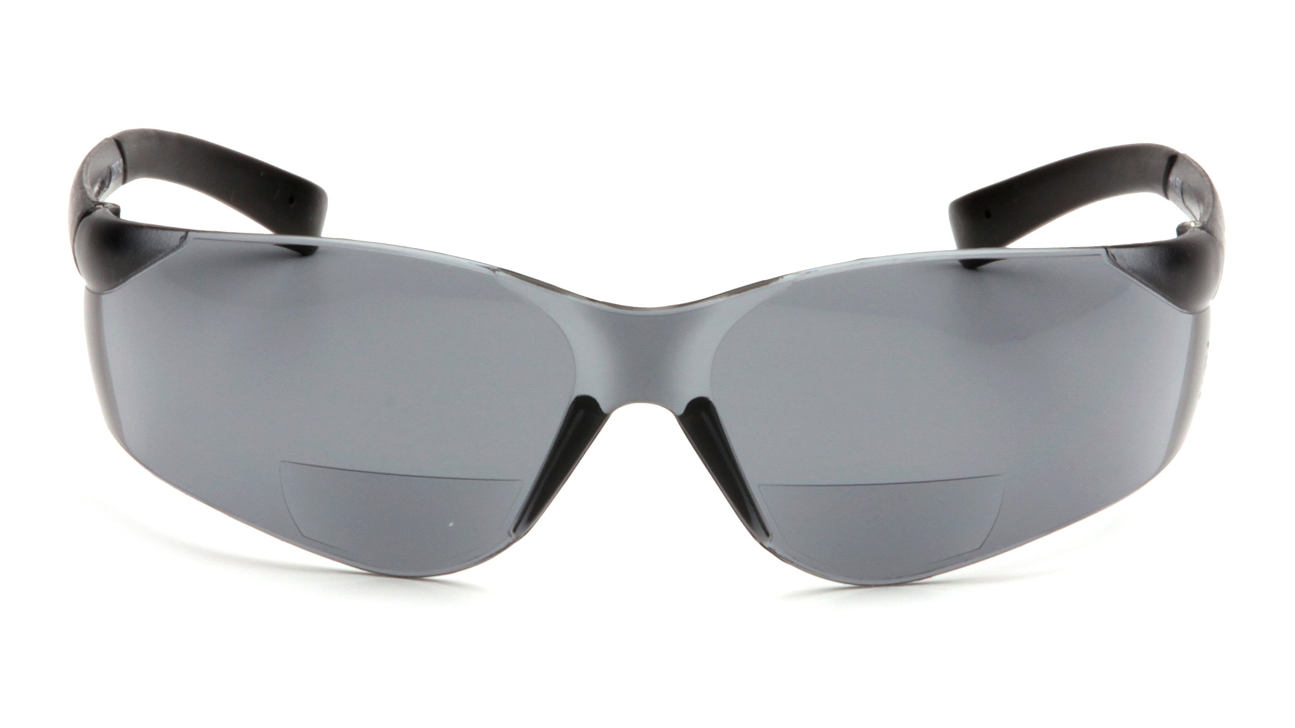 Pyramex S2520R25 Ztek Gafas de seguridad 2.5 lector bifocal, lente gris, marco gris, ANSI Z87+