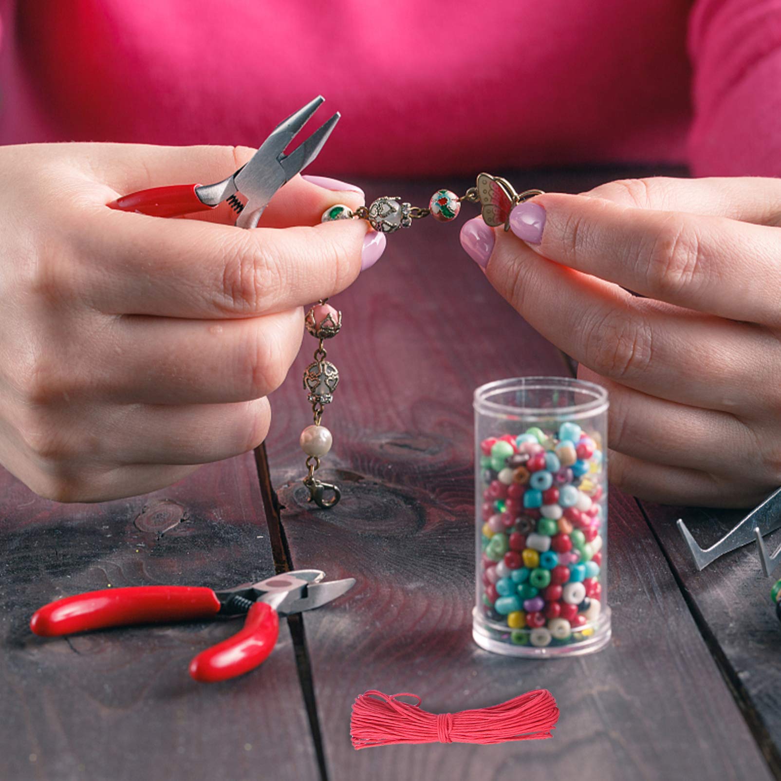 Ciieeo 3piezas Cuerda De Algodón De para Manualidades Pulseras y Collares Cuerda De Macramé y Bisutería