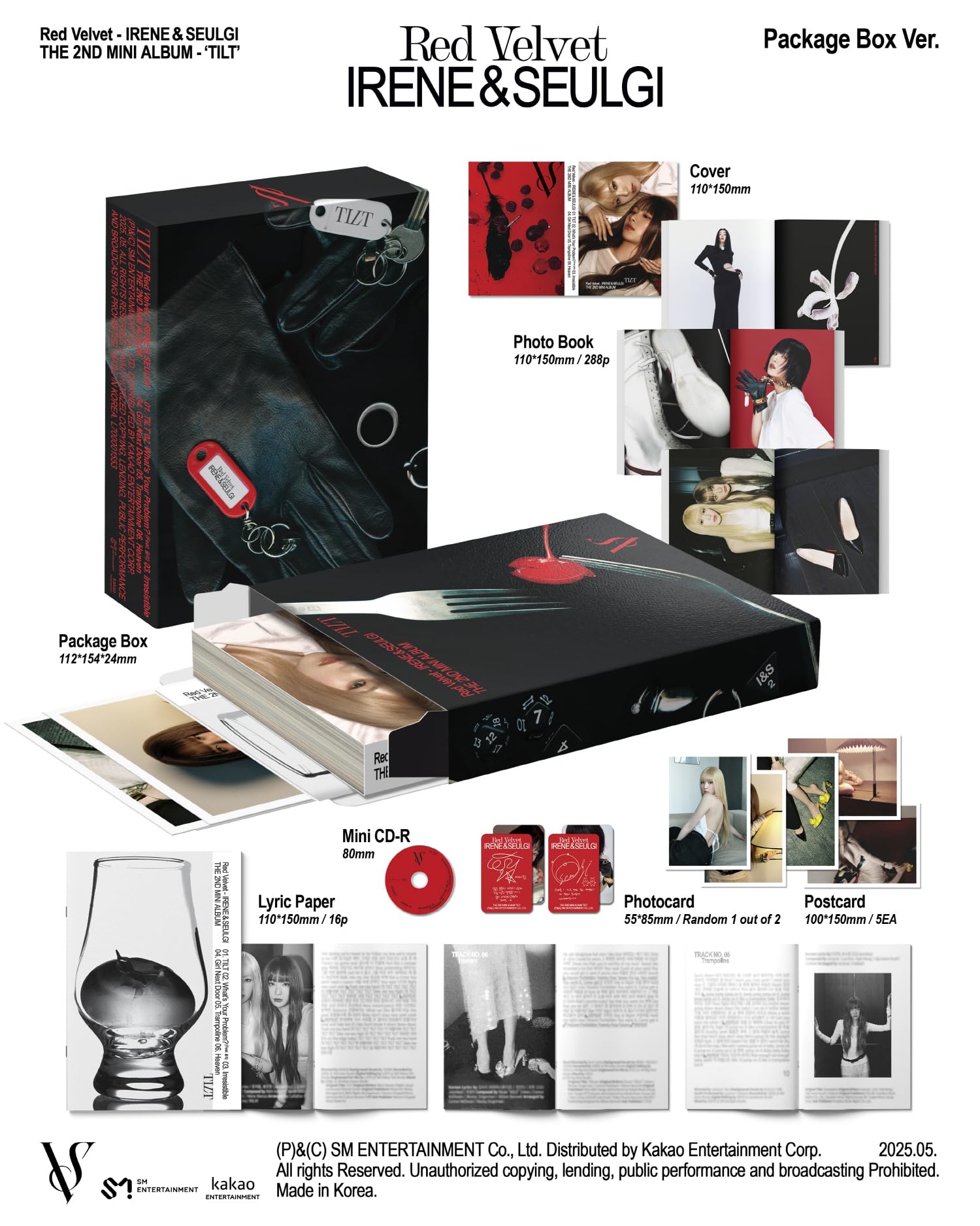 【新品未開封】Red Velvet SEULGI スルギ 4種セット Amazon.com: Red Velvet Irene & Seulgi TILT 2nd Mini Album with