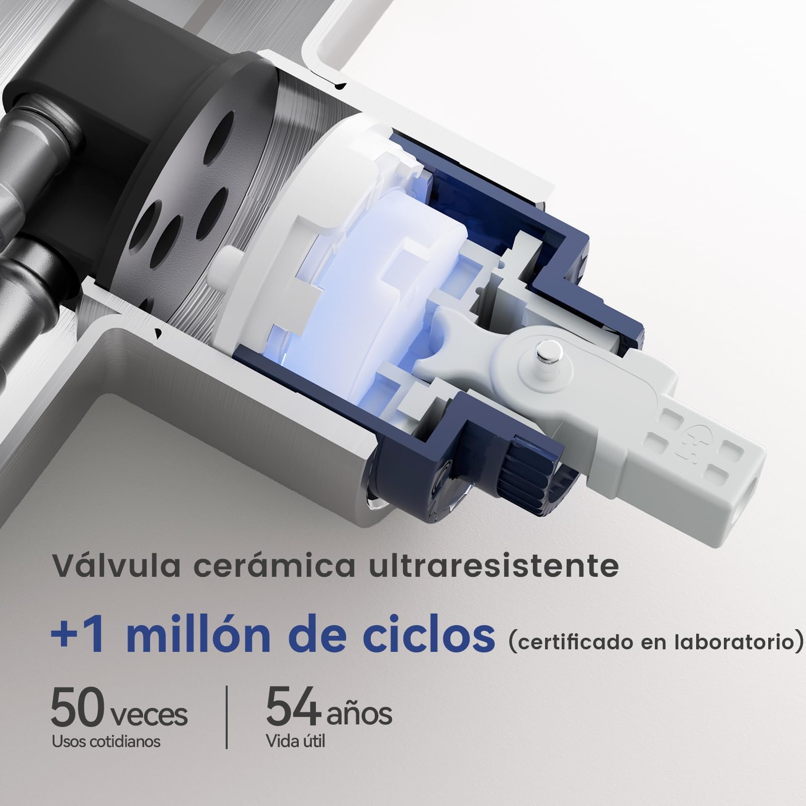 CECIPA Grifo Cocina Extraible, Grifos Cocina Fregadero con 2 Modos Giratorio a 360° Torneira Cozinha Monomando, Acero Inoxidable Cepillado
