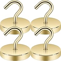 Vista 7 de Neosmuk Ganchos Magnéticos de Servicio Pesado, Imán Fuerte con Gancho para Refrigerador, Ganchos Industriales Súper de Neodimio de Resistencia Extra