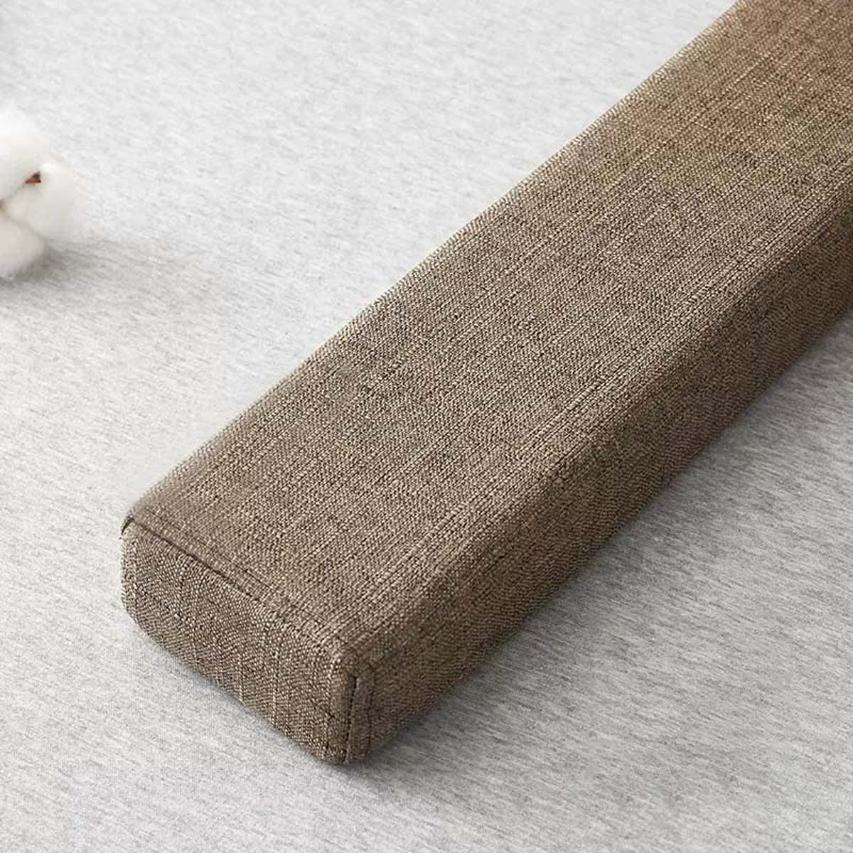 Custom Size Bed Gap Filler Foam Close The Gap Between Mattress and Headboard, Rectangle Bolster Long Armrest Mattress Pillow with Removable Cover,