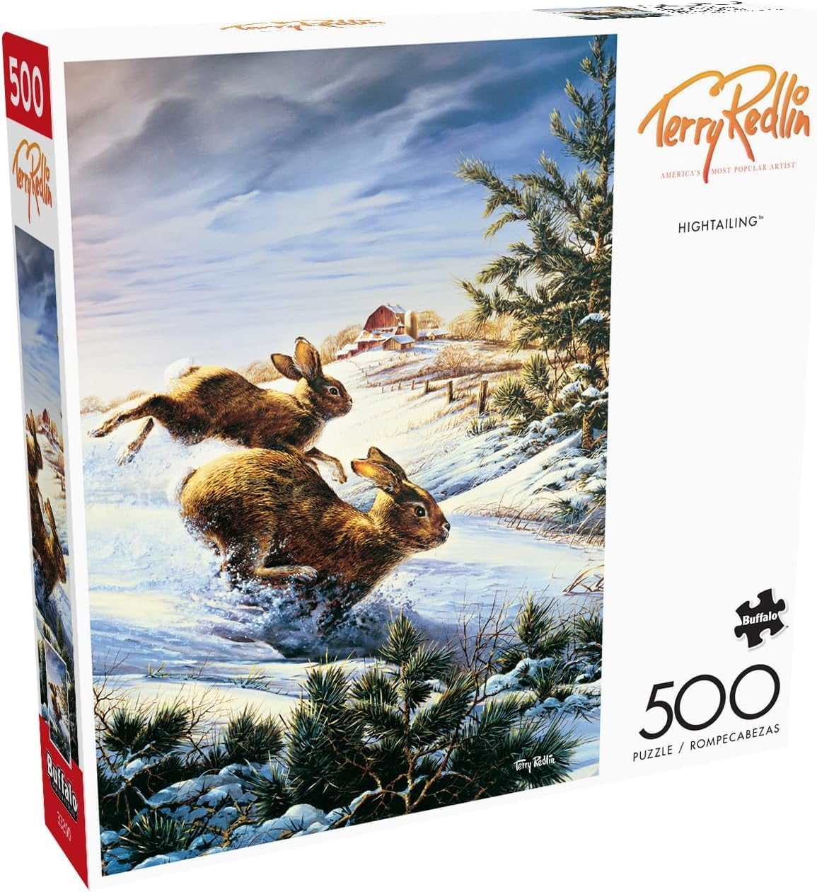 Buffalo Games - Terry Redlin - Hightailing - 500 Piece Jigsaw Puzzle for Adults -Challenging Puzzle Perfect for Game Nights - Finished Size is 21.25 x 15.00