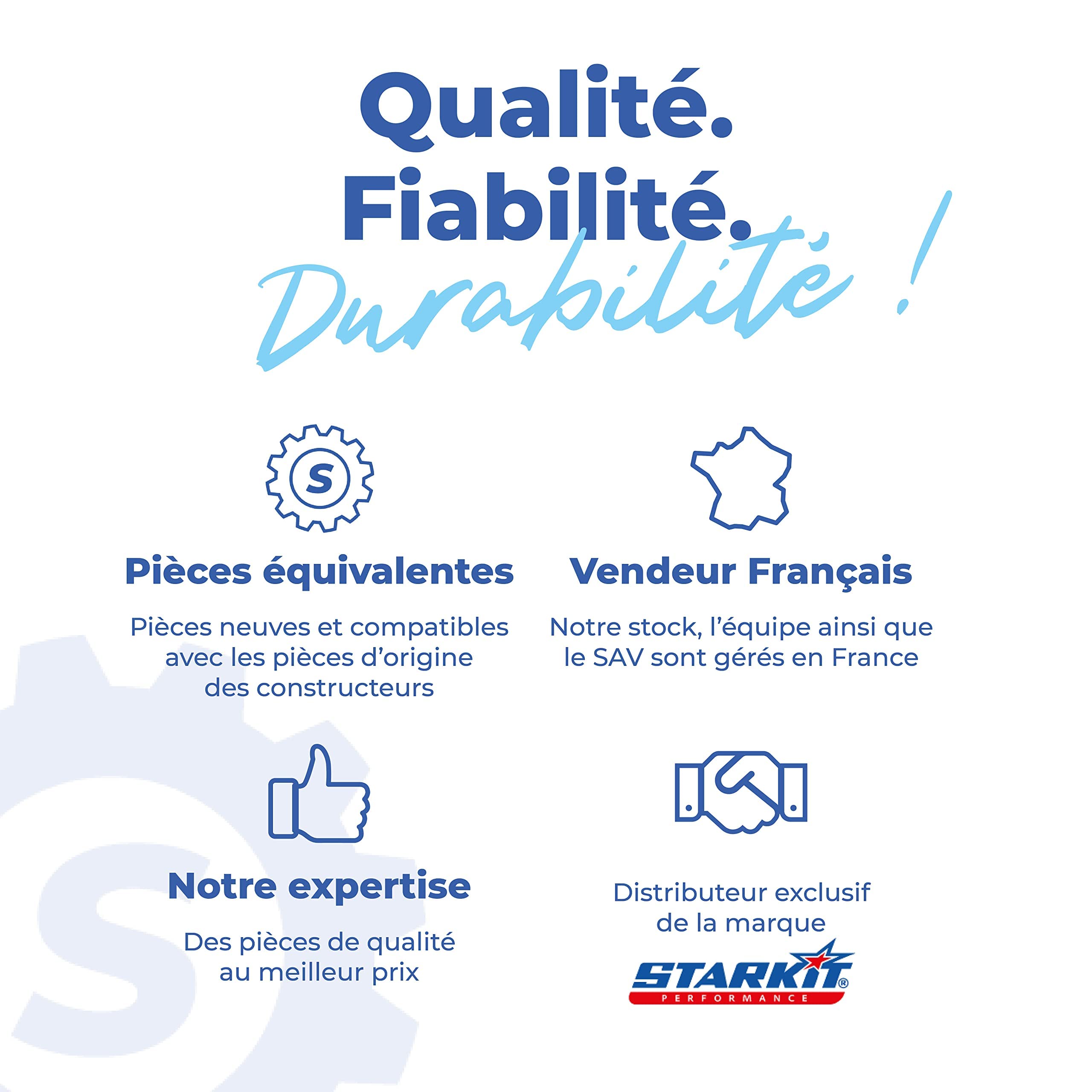 STARKIT PERFORMANCE Poignée de coffre compatible pour Vitara et Grand Vitara (1998-2005) (noire) 82850-65D13 | 82850-65D13-5PK | 82850-65D12-5PK