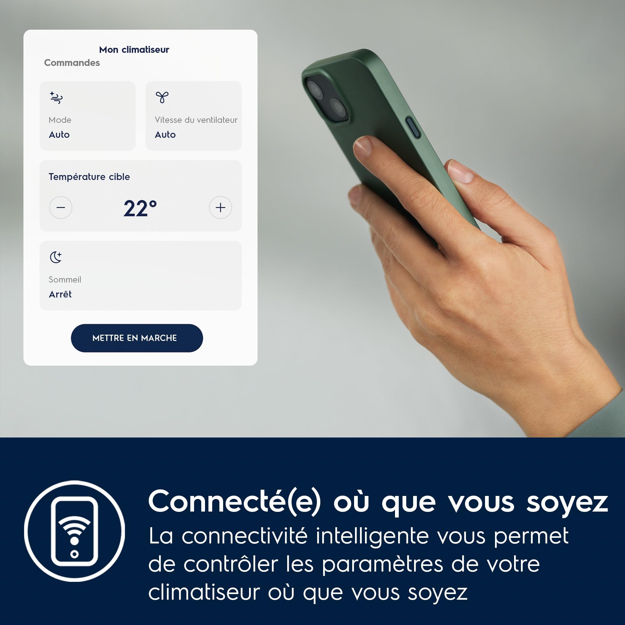 Electrolux Climatiseur Mobile 9000 BTU Silencieux, Clim Portable 3-en-1 R290 2,6 kW, Déshumidificateur et Ventilateur, WiFi, Télécommande, Blanc, Classe Énergétique A, Modèle EXP26U339AW