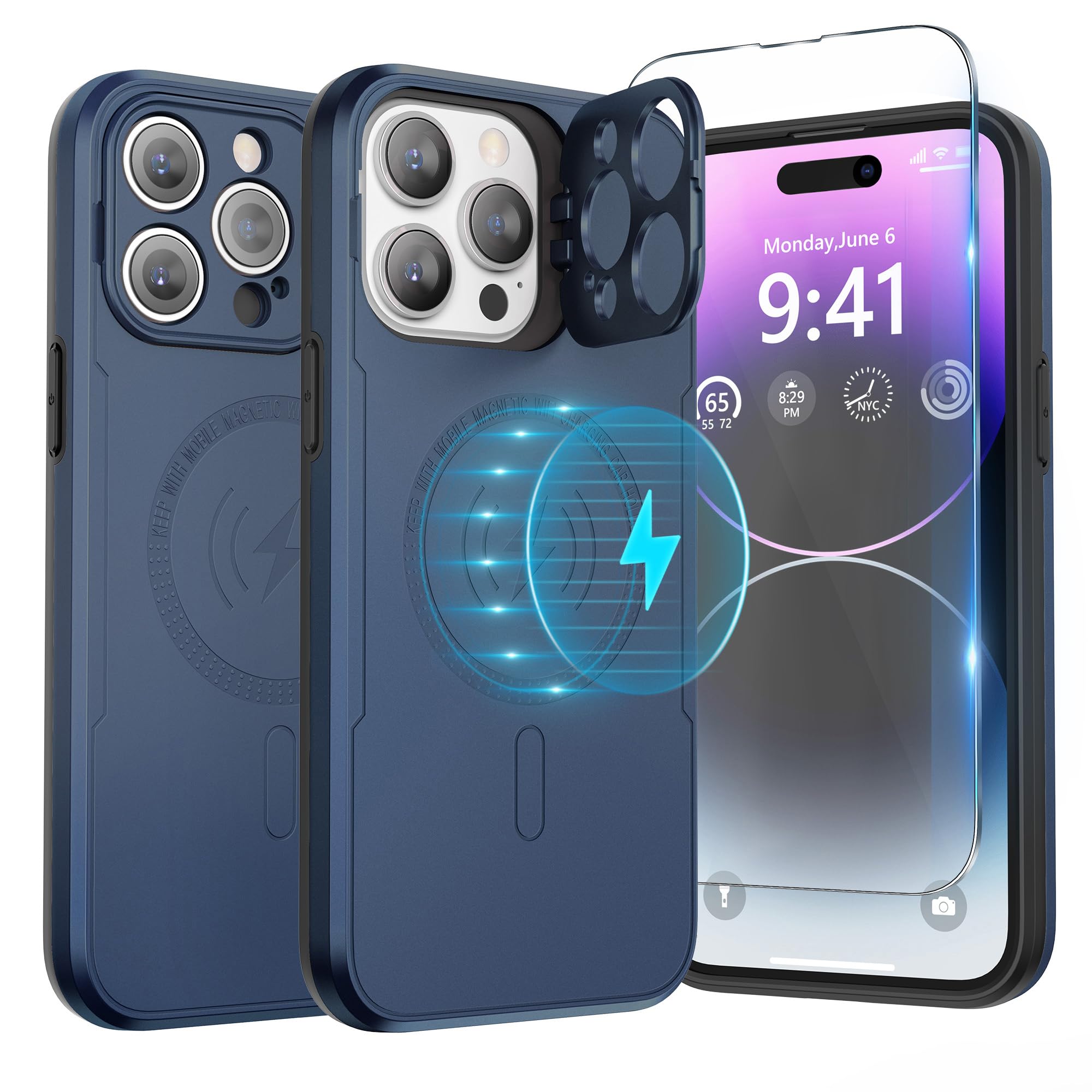 ⭐︎フレームレス iPhone15Pro用ケース Magsafeキックスタンド付 Amazon.co.jp: ABITKU 磁気ケース iPhone 15 Pro Max用 カメラ