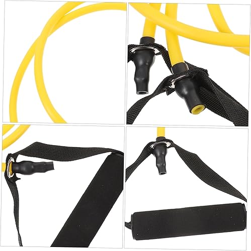 Miniatura 2 de Sosoport Bandas de resistencia con mango, cuerda de tracción elástica, cuerda de tracción, ejercicios de banda elástica, bandas de entrenamiento,