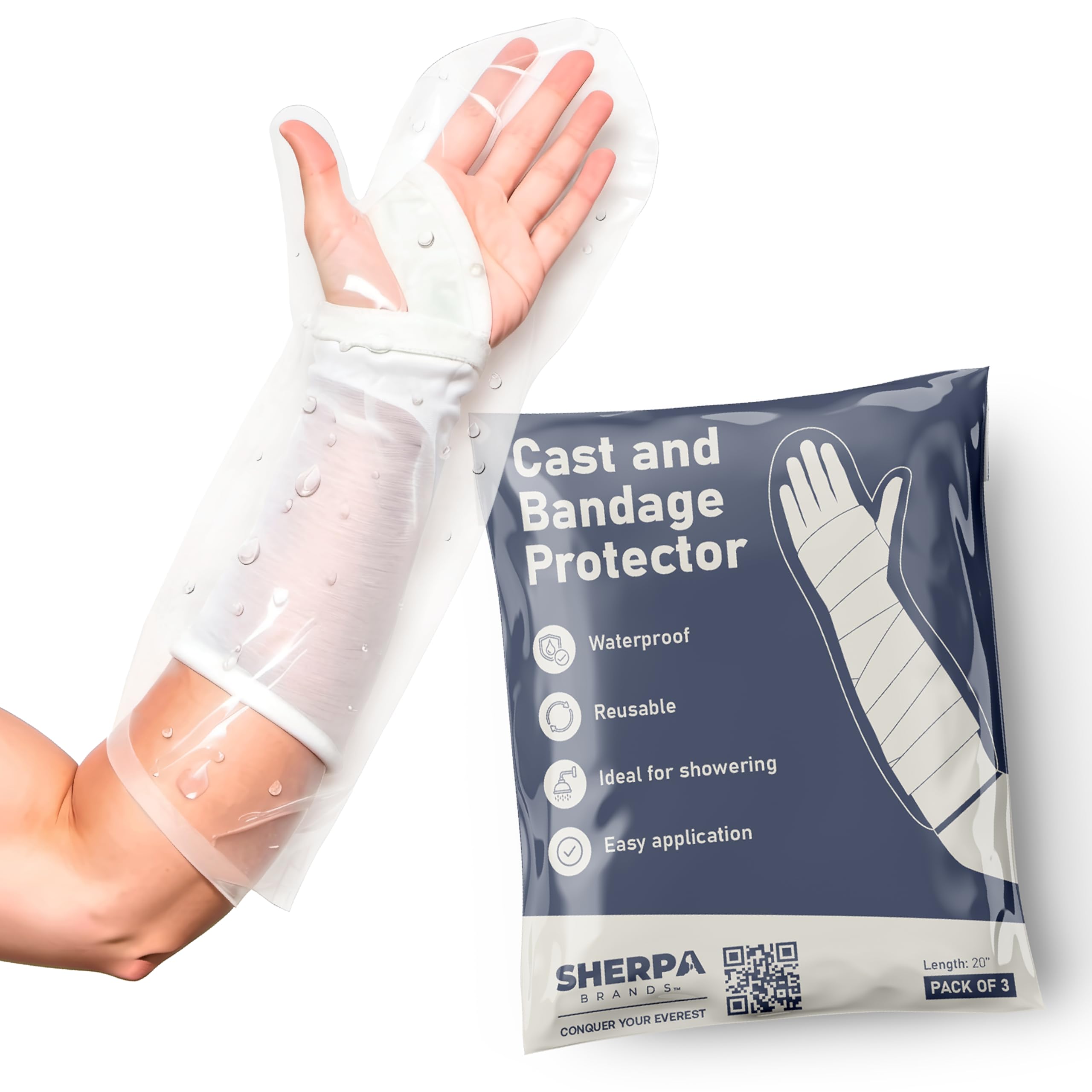 Amazon.com: Sherpa Therapy 100% Waterproof Cast Cover Arm Adult