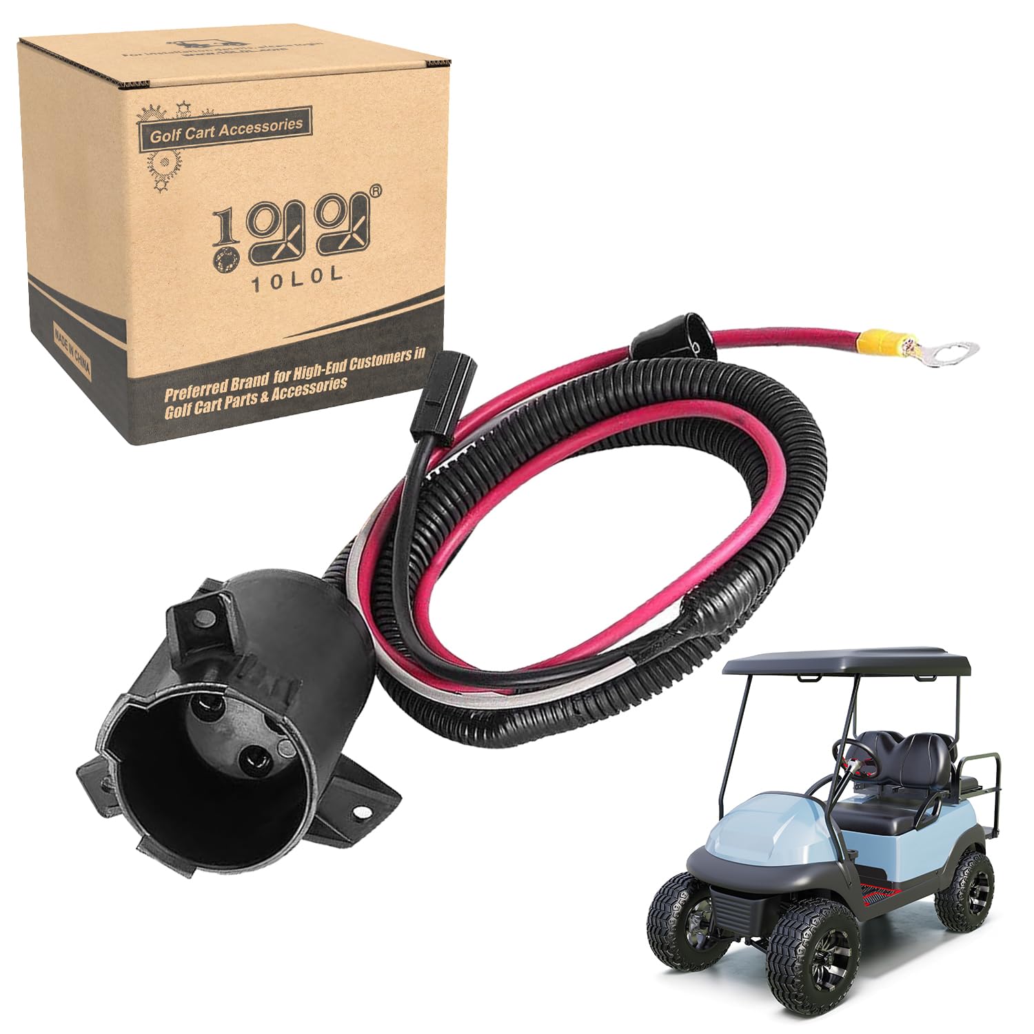 Photo 1 of 10L0L Golf Cart Charger DC Receptacle for Club Car Precedent 2004-up Electric Carts, OEM# 103375501