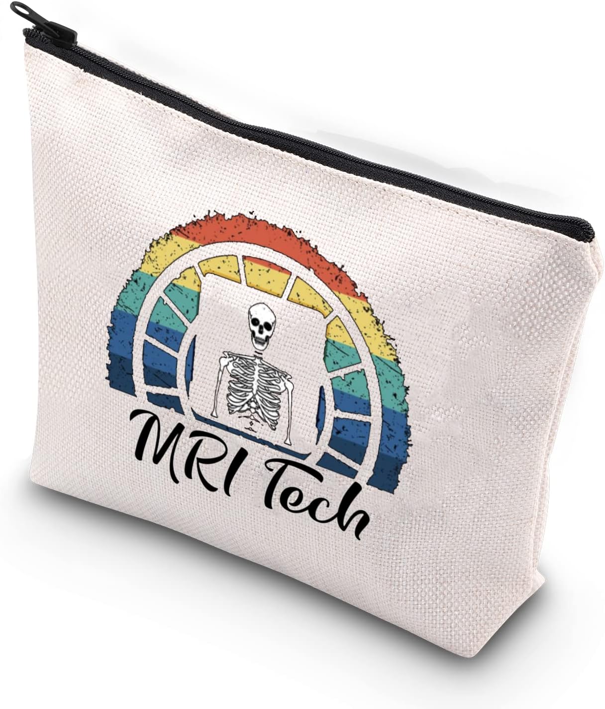 WCGXKO MRI Tech Gift Rad Tech Gift Radiology Gift MRI Tech Zipper Pouch Cosmetic Bag, MRI Tech, Zipper
