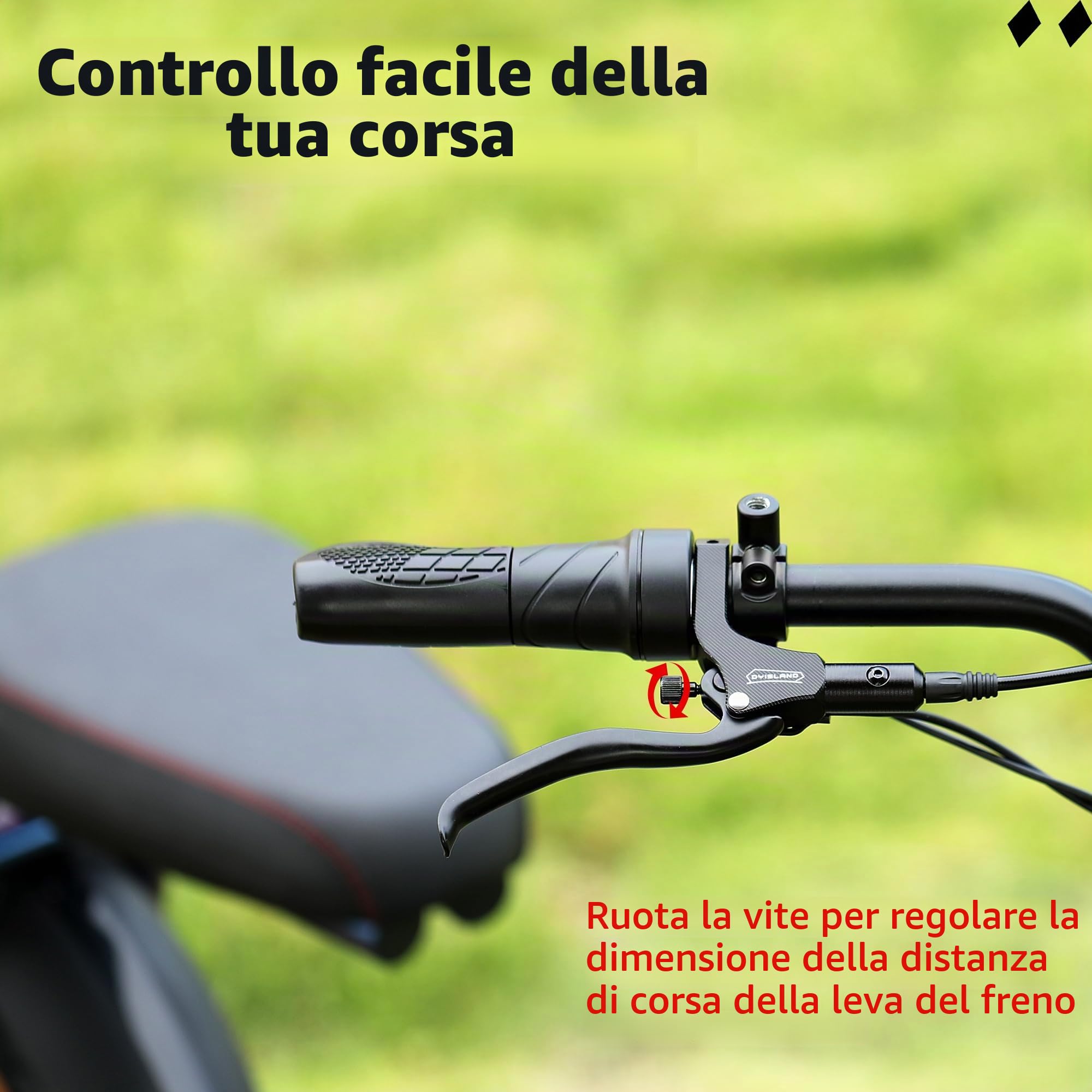 Set di Freni a Disco Idraulici per E-Bike a 4-pistoni/2-pistoni, 2-pin/3-pin Pre-Riempito con Olio Minerale Set, con 2 Pezzi di 180mm rotori