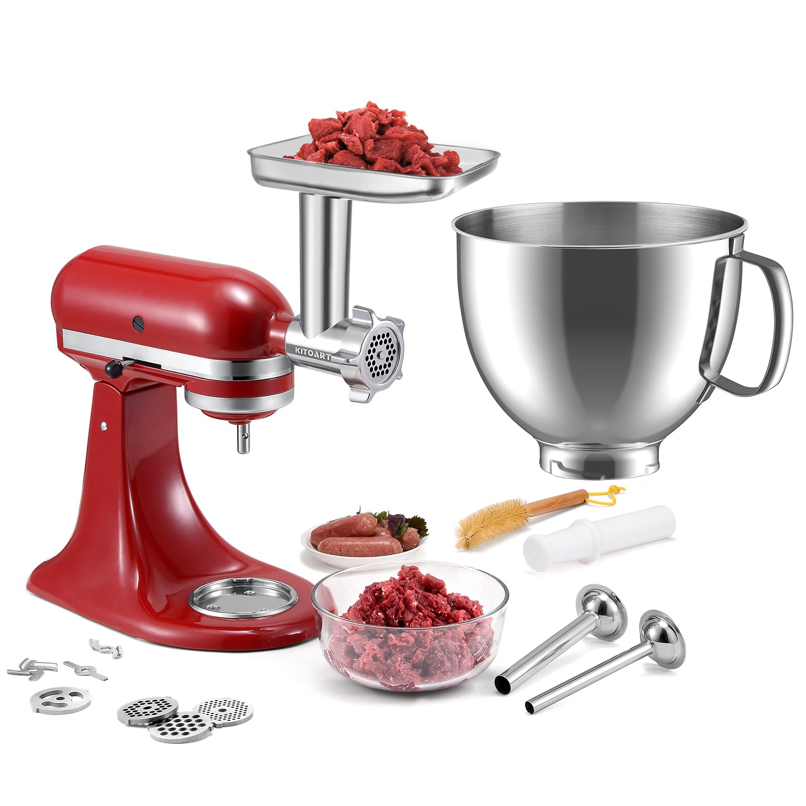 Amazon.com: Metal Food Grinder Attachments for KitchenAid Stand