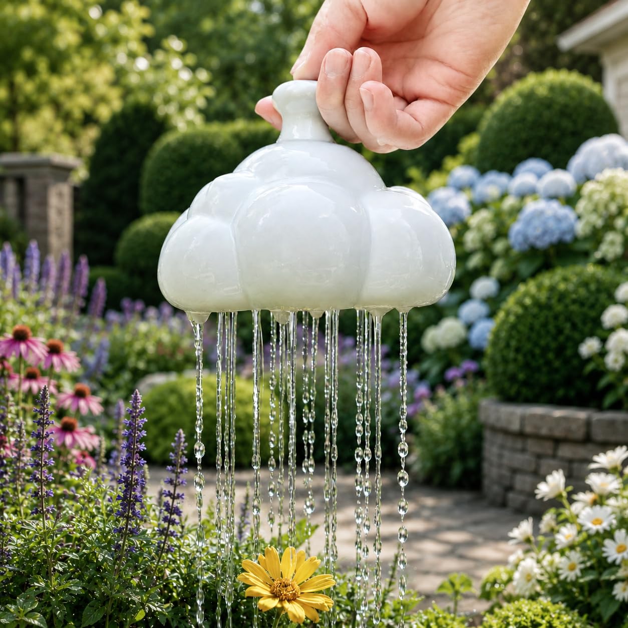 Amazon.com : Ceramic Thumb Watering Can ASMR, Rain Cloud Watering