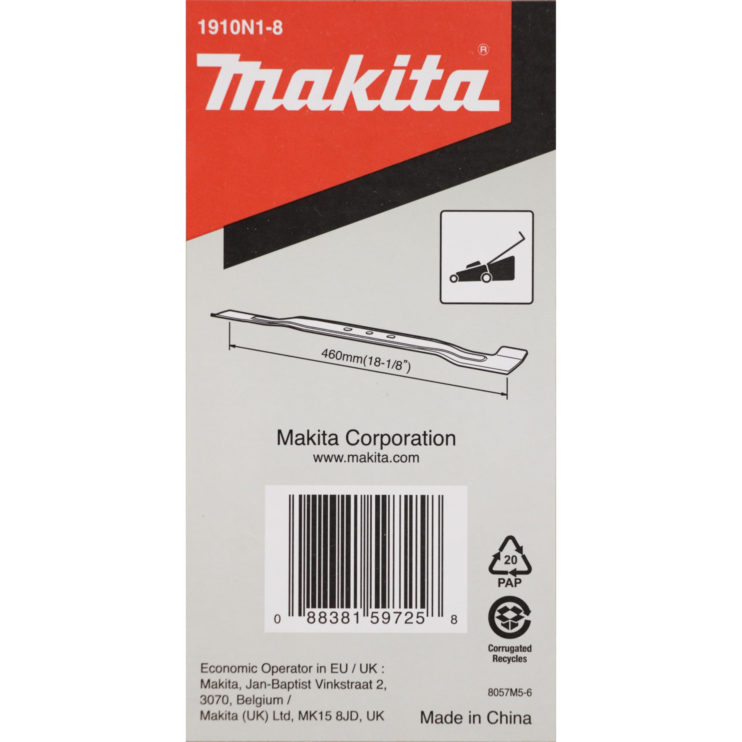 Makita 1910N1-8 nóż sierpowy 46 cm