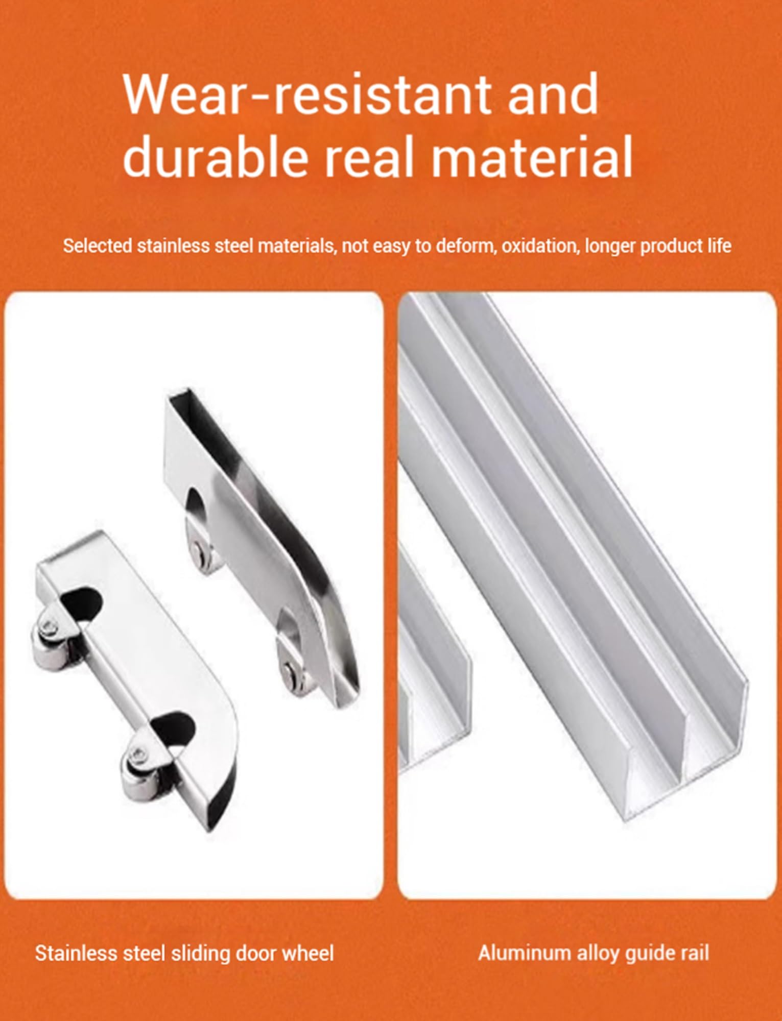 Multi-angle Folding Sliding Door System High Quality Wooden Sliding Door Rollers Folding Door Hardware Stainless Steel Pulley