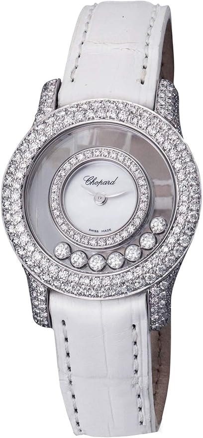 watch with floating diamonds