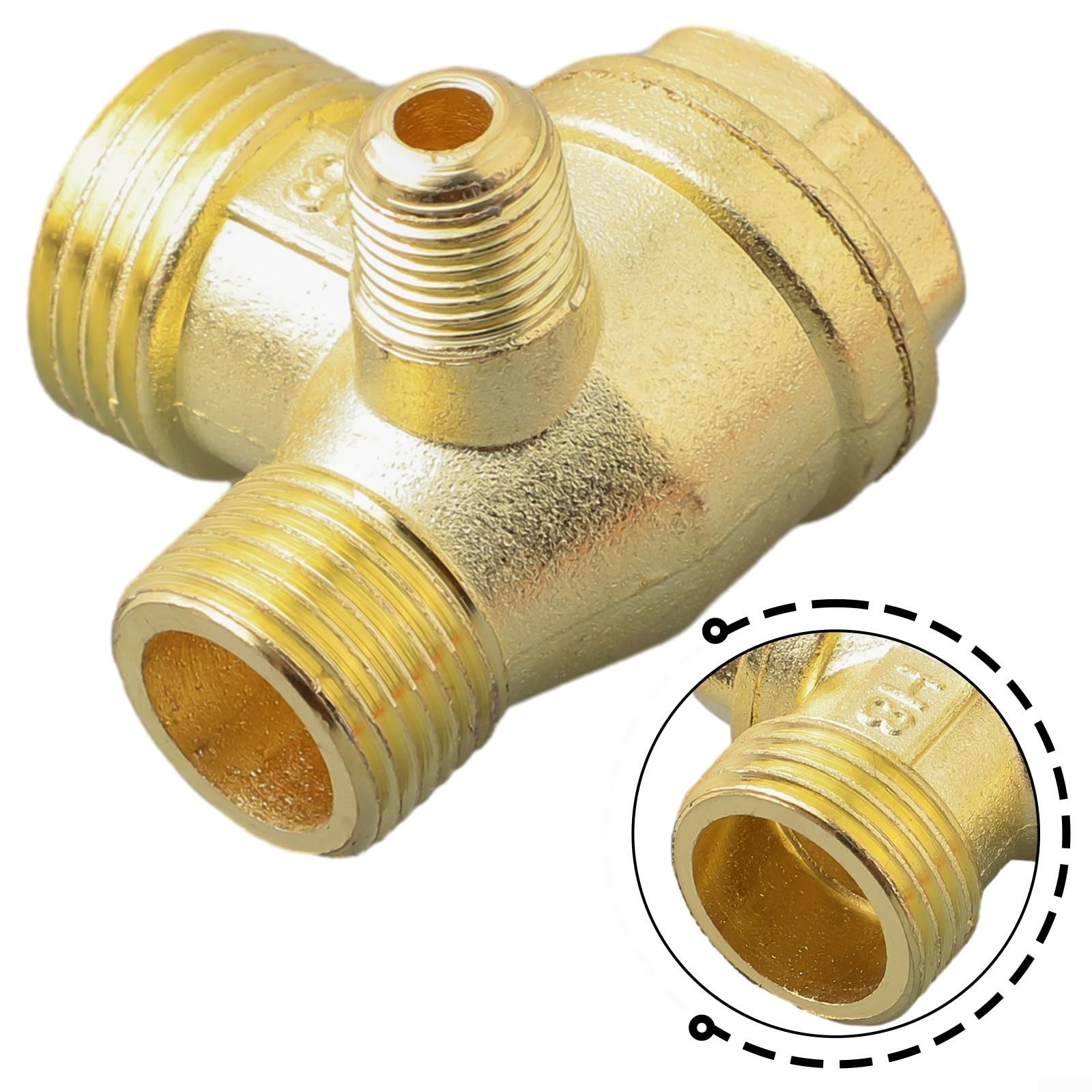 Tubo di scarico 400 mm valvola di ritegno lega di zinco compressore d'aria set 2 pezzi