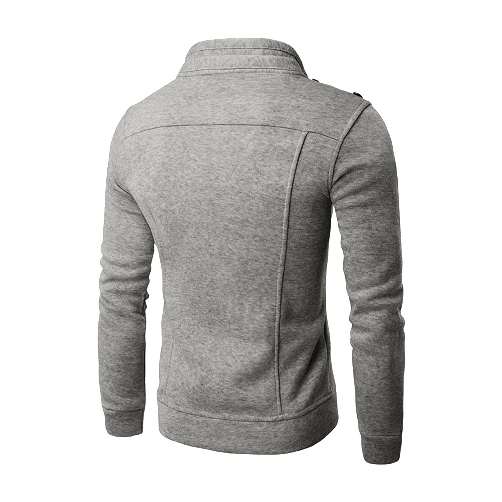 uxxnjfg Mantel Herren Winter Übergangsjacke Wärme Bomberjacke Zipper mit Stehkragen Winterparka Wärme Modern Arbeits Herbst Jacke Arbeitsjacke