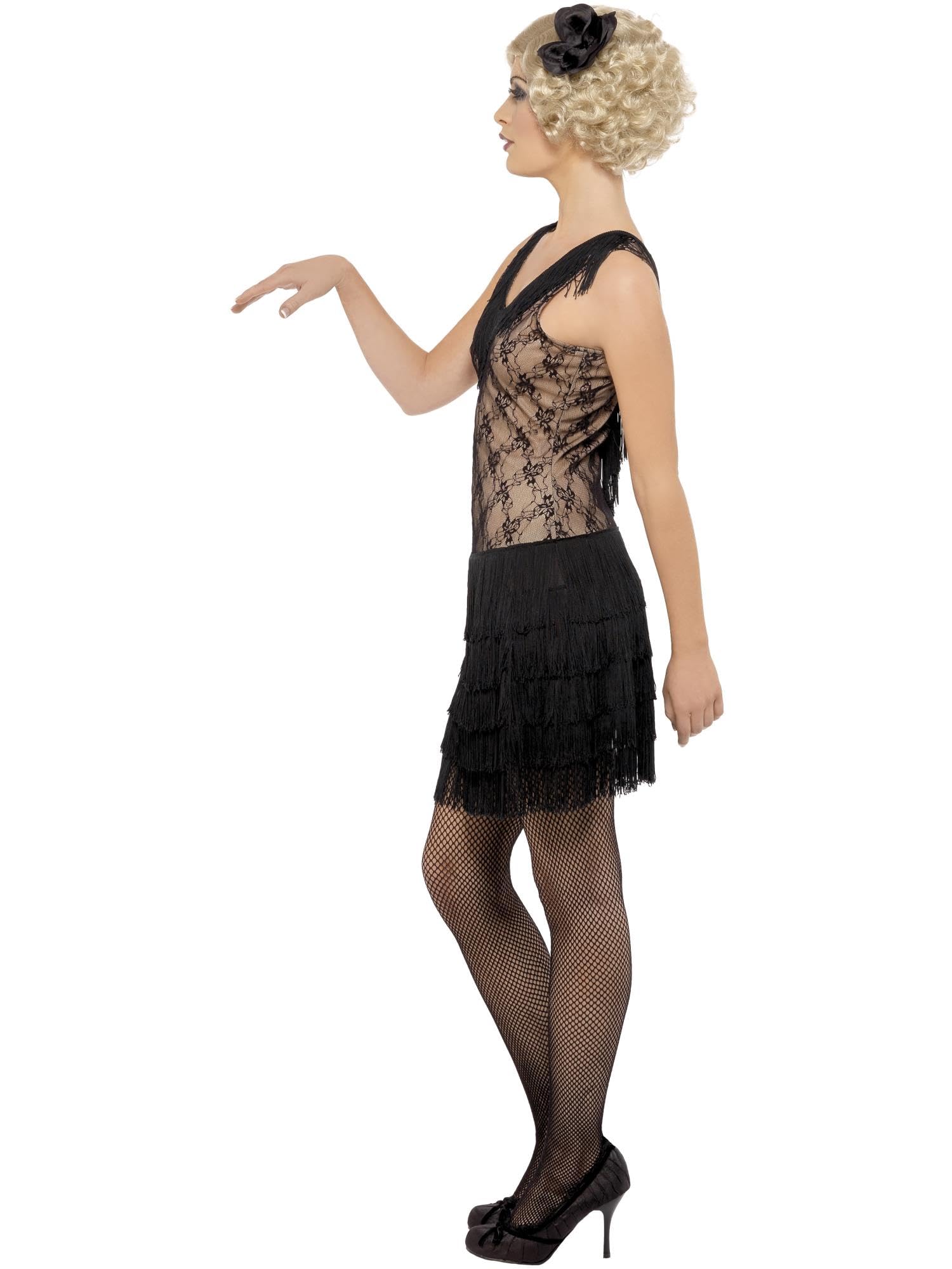 Smiffys Adult Women's All that Jazz Costume, Dress and Hair piece, 20's Razzle Dazzle, Serious Fun