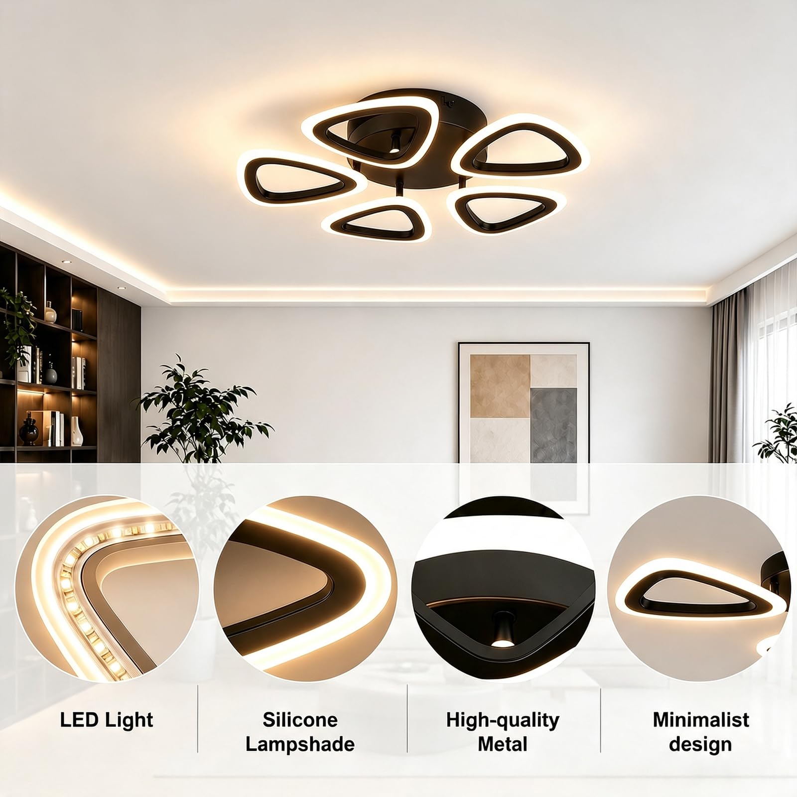 Plafonnier LED 3000K/4500K/6500K Lampe LED 4802143