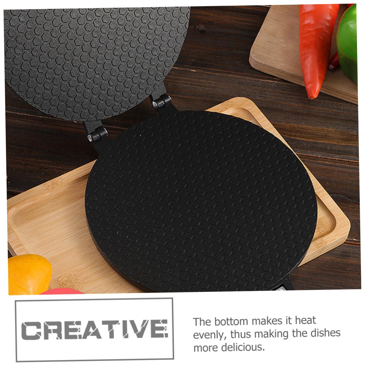Operitacx Macchina Resistente e Nero Alluminio in Cottura Uniforme Omelette per’usura, Accessorio da Cucina per Casa e Regalo D’inaugurazione