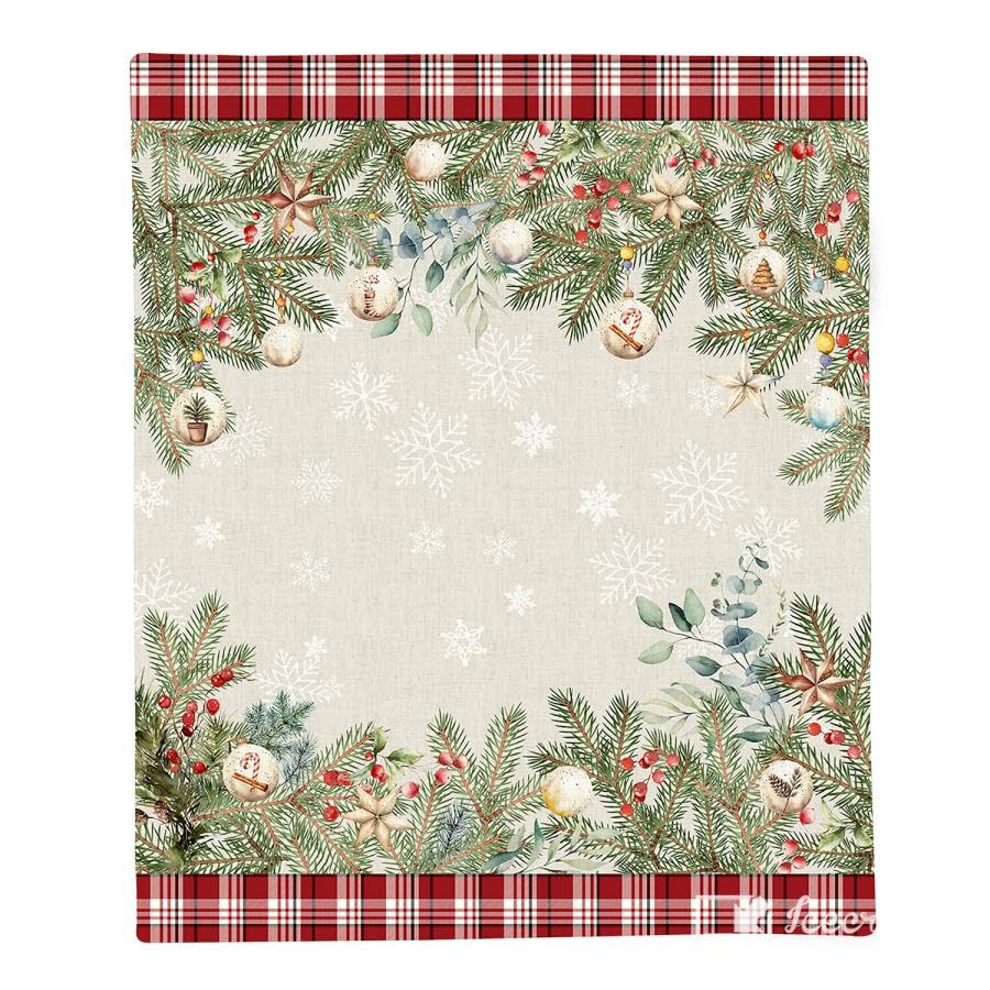 Generico Casa Anversa Plaid Natalizio Tione 145×170