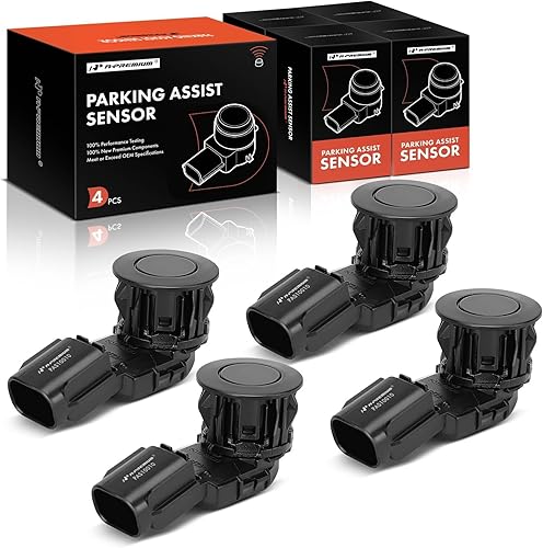 A-Premium Sensor de asistencia de estacionamiento de respaldo inverso, de 4 piezas, compatible con modelos seleccionados de Toyota RAV4 2014-2018,