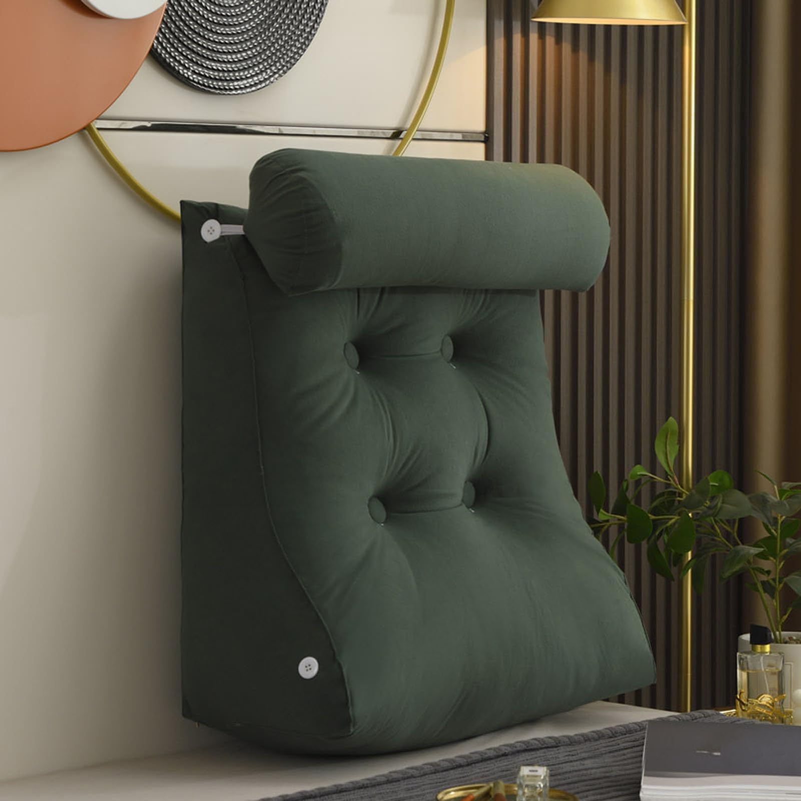 Coussin cale dos canapé et dossier de lit pour soulager le mal de dos en lisant