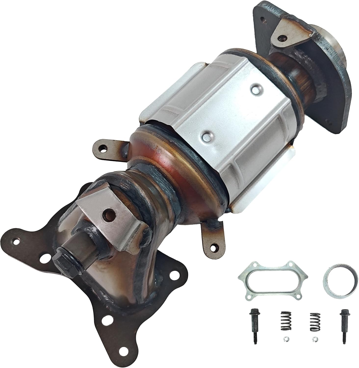 [Front]FortunaFlow Catalytic Converter Compatible with Honda CR-V CRV 2010-2011 2.4L,Replace 674148,16594,641415,18190REZA00[EPA Compliant+standard with Heat Shield]