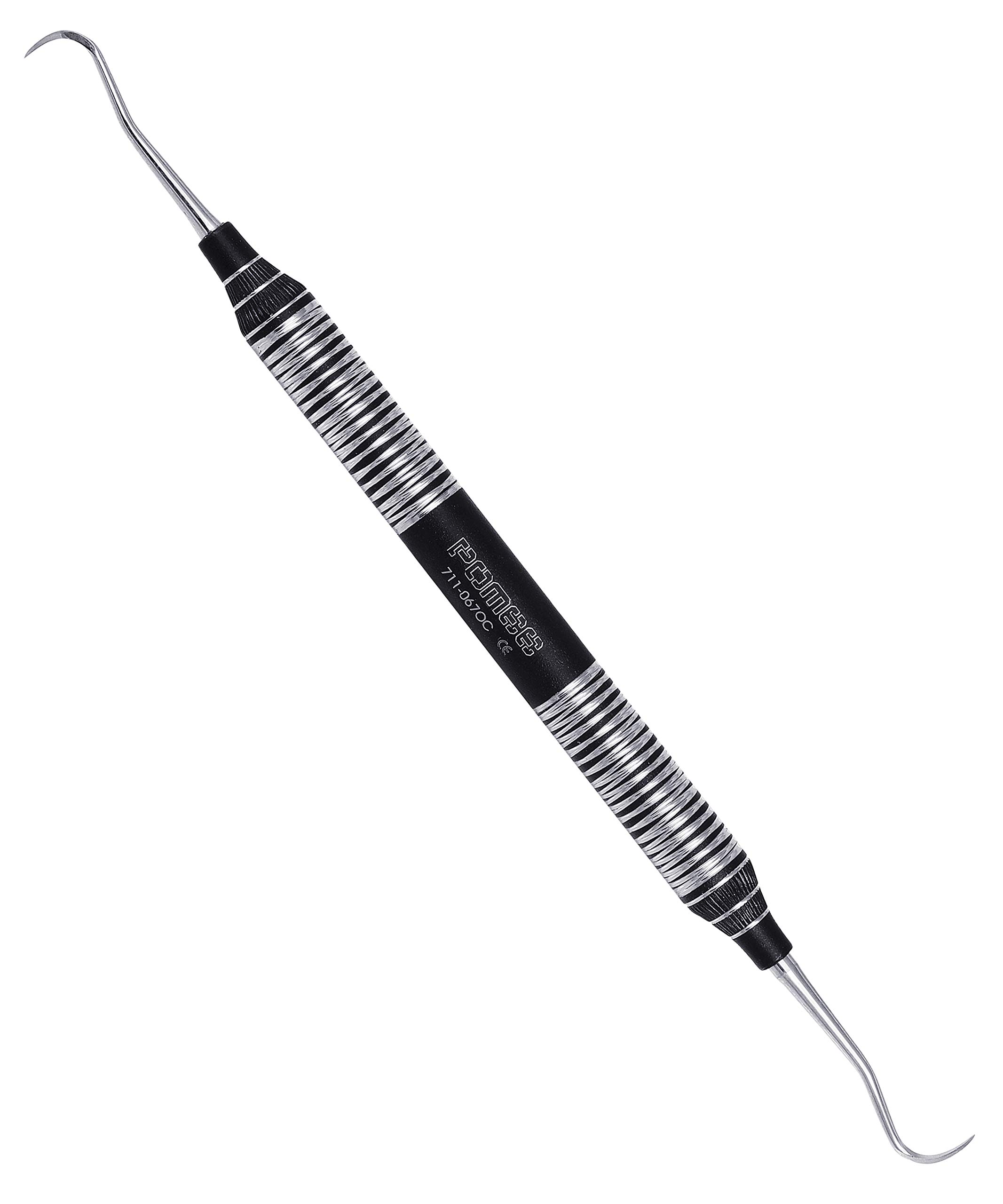 Pomee USA 711-067 OC Onyx Collection Scaler #H6/7, 9.5mm Ultra-Light Hollow Handle, BÖHLER N664 Alloy, Black Titanium Nitride (TiN) Coated, Corrosion-Resistant & Autoclavable | Pomee USA