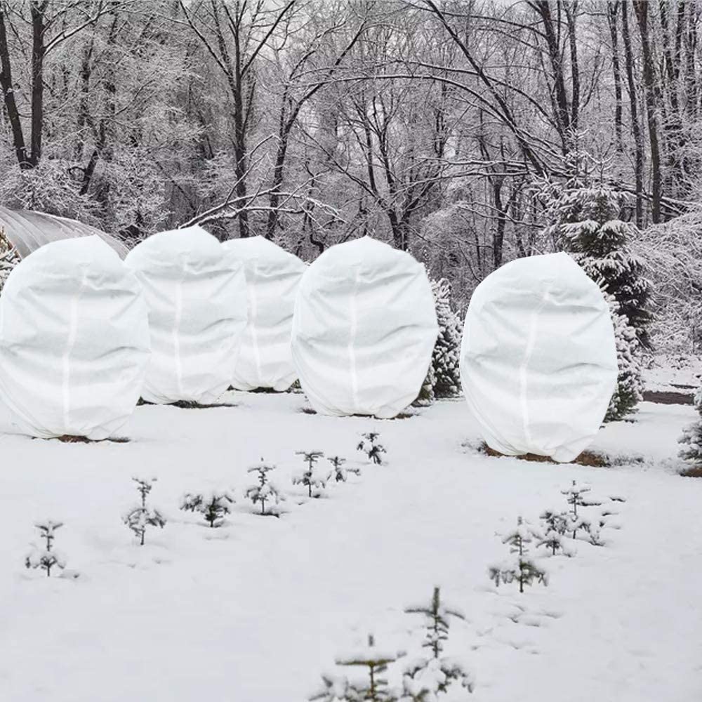 Buy Plant Covers Freeze Protection 5 Pack 35" × 50" Reusable Plant