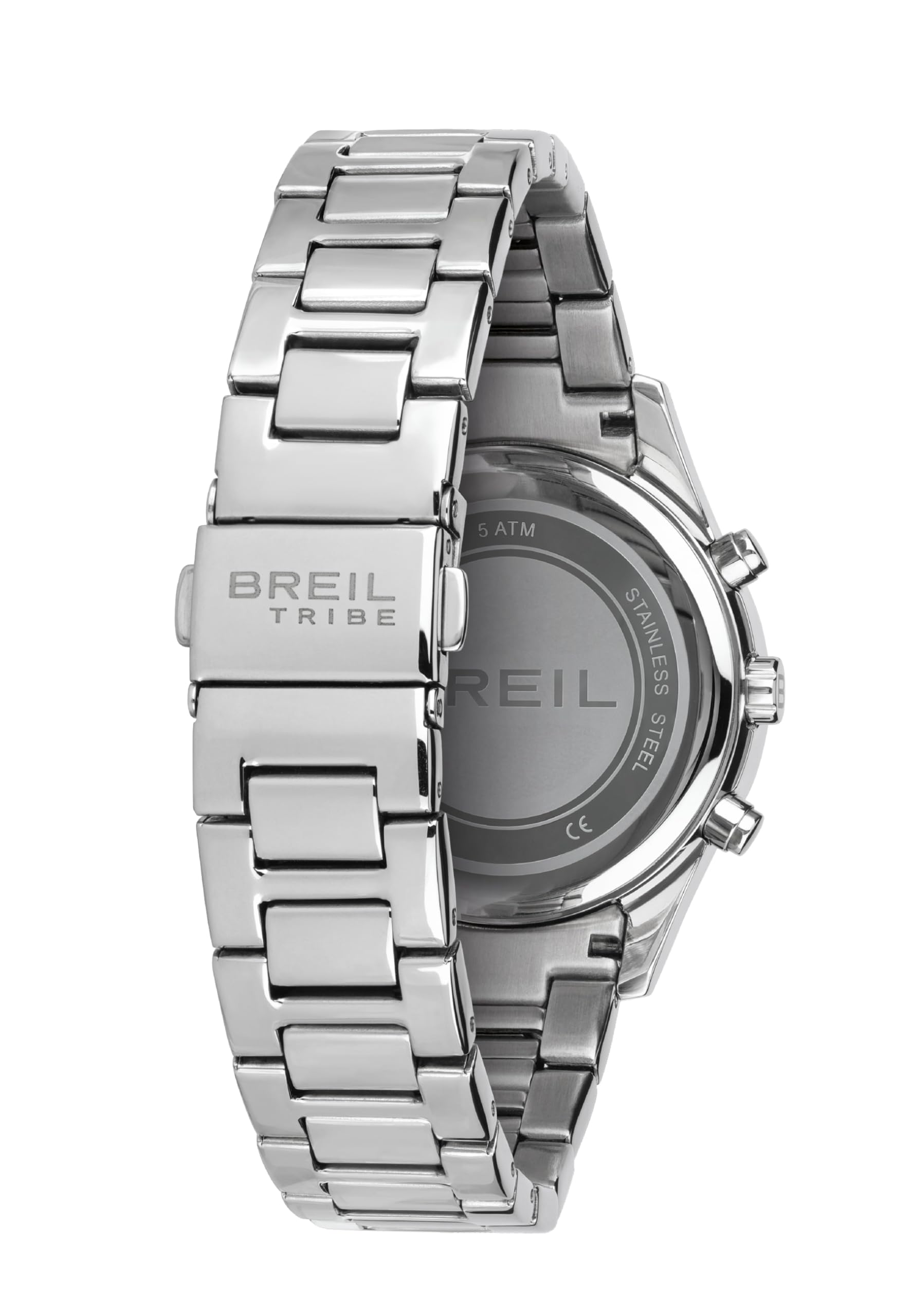 Breil, Collezione C'est Chic, Orologio Donna, Cronografo Donna in Acciaio, Lunetta con Cristalli, Quadrante Bianco con Finitura Satinata, Cassa 36 mm, Pratica Chiusura, Resistente all'Acqua