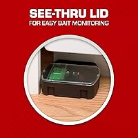 Vista 5 de Tomcat Mouse Killer(e) resistente a niños, estación recargable con tapa transparente para fácil monitoreo del cebo, 4 paquetes cada uno con 1
