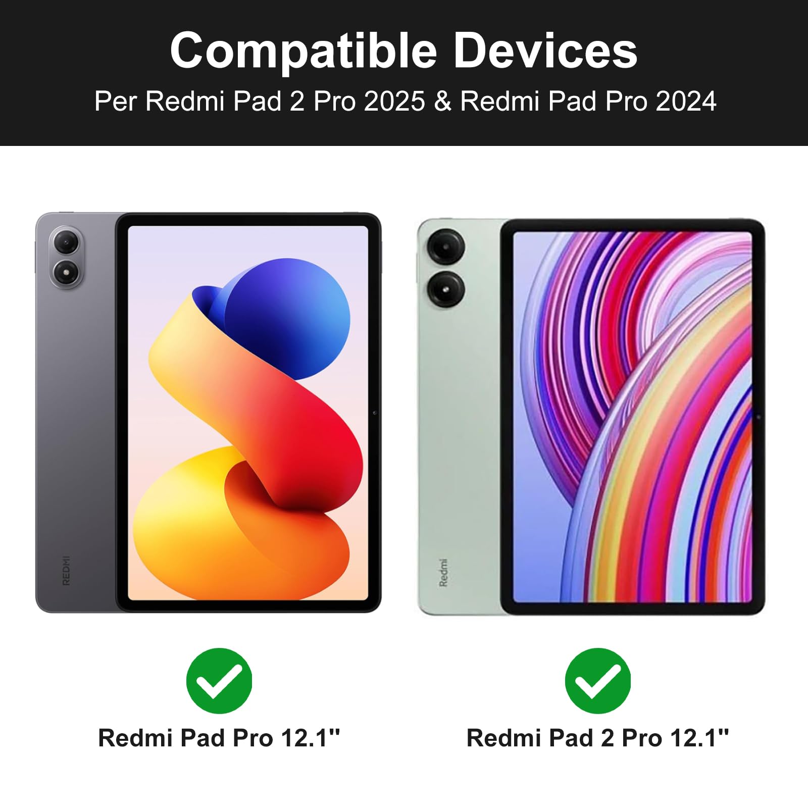 Funda Teclado para Redmi Pad 2 Pro 12.1 Pulgadas 2025- Teclado Magnético Extraíble Inalámbrico Bluetooth, Español Ñ, Funda para Redmi Pad 2 Pro 12.1'', Morado