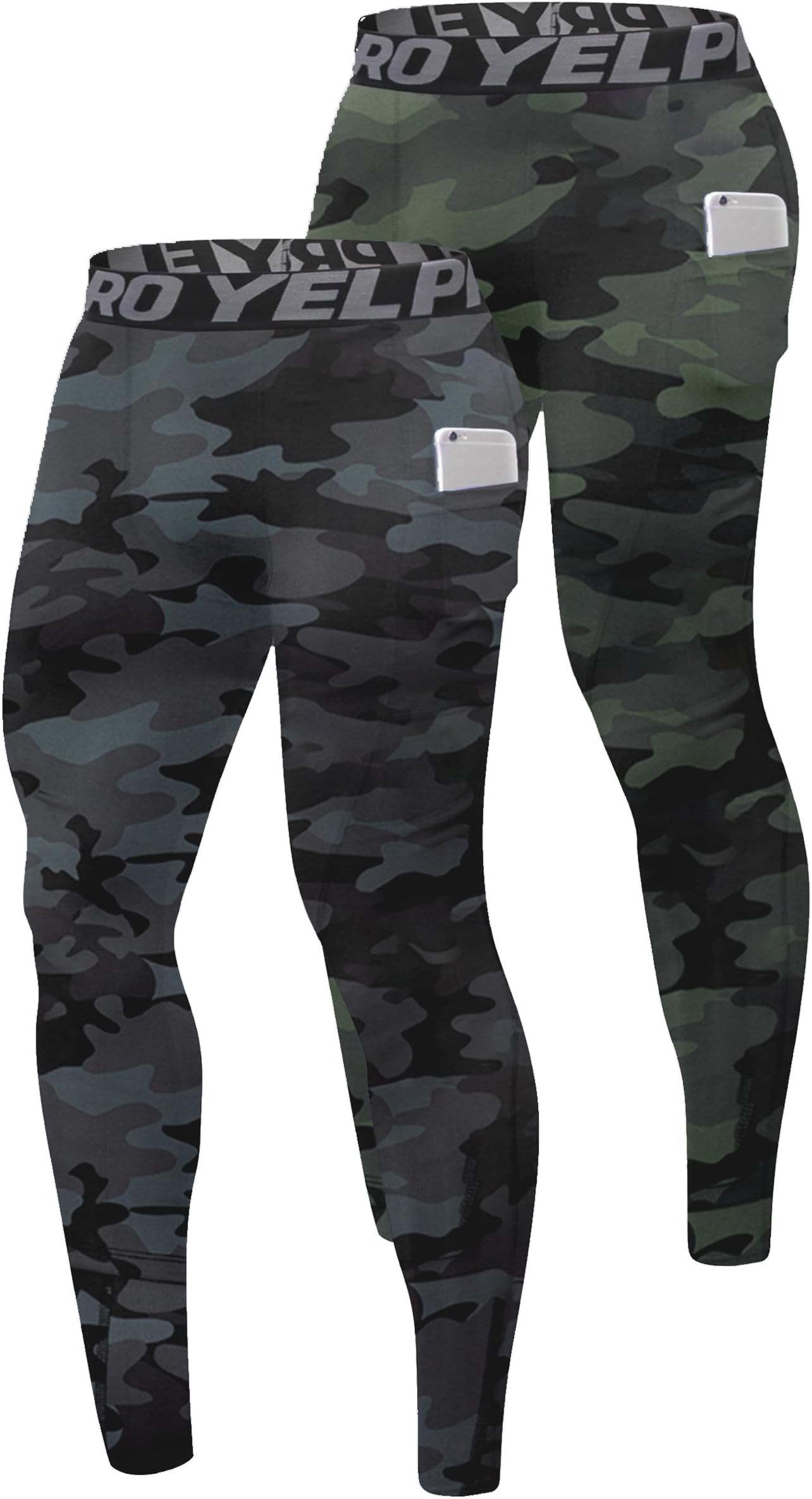 SPVISE Men's Compression Pants Cool Dry Athletic Leggings Workout Running Tights Active Spandex Sports Base Layer Yoga Pants