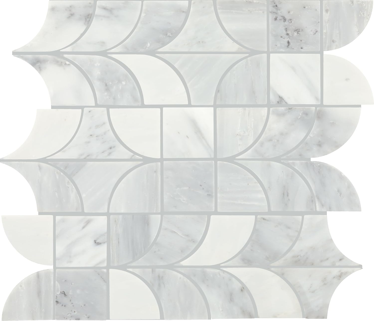 Daltile Gamma Natural Stone Patchwork Wall and Floor Mosaic Tile (10 PC Per Carton) (13.10 SQFT Per Carton)