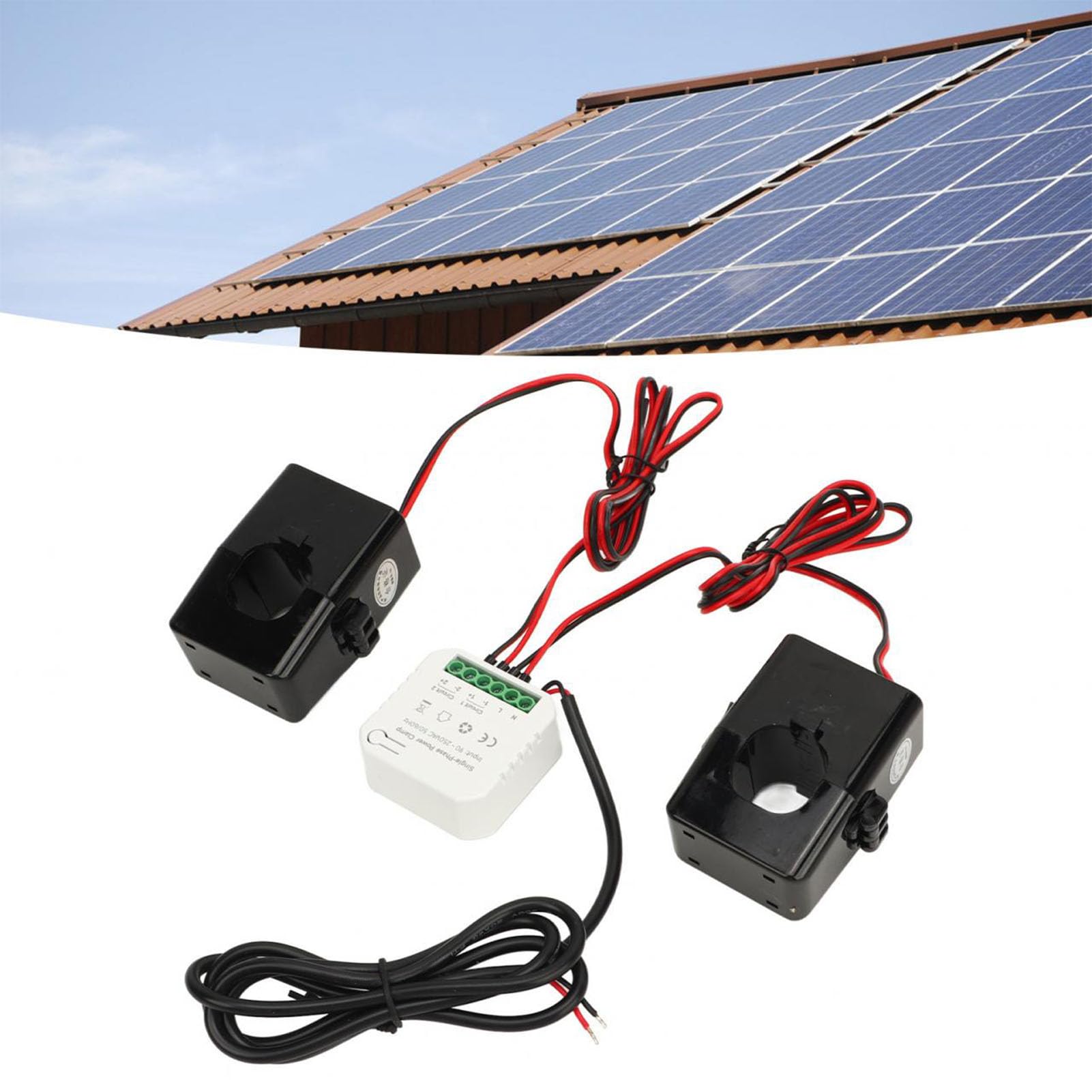 WiFi Inteligentny Licznik Energii Jednofazowy Przełącznik Monitora Mocy KWh 300A Zacisk CT dla życia, Monitorowanie w Czasie Rzeczywistym AC90-250V do Użytku Domowego
