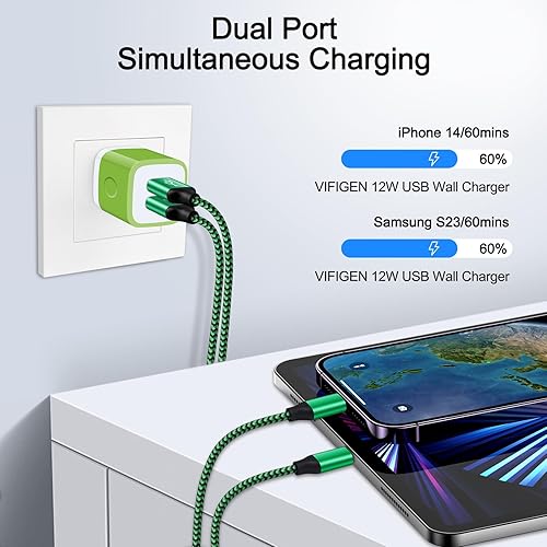 Miniatura 2 de Cargador de pared USB, salida USB, adaptador de enchufe USB doble, bloque de carga rápida, bloque de alimentación USB, enchufe USB, caja de carga