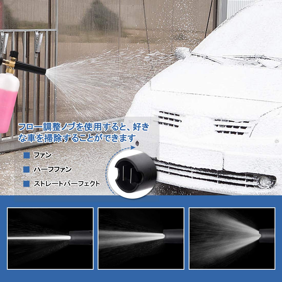 Amazon | ケルヒャー用 フォームガン 洗車フォームガン Karcher K2～K7