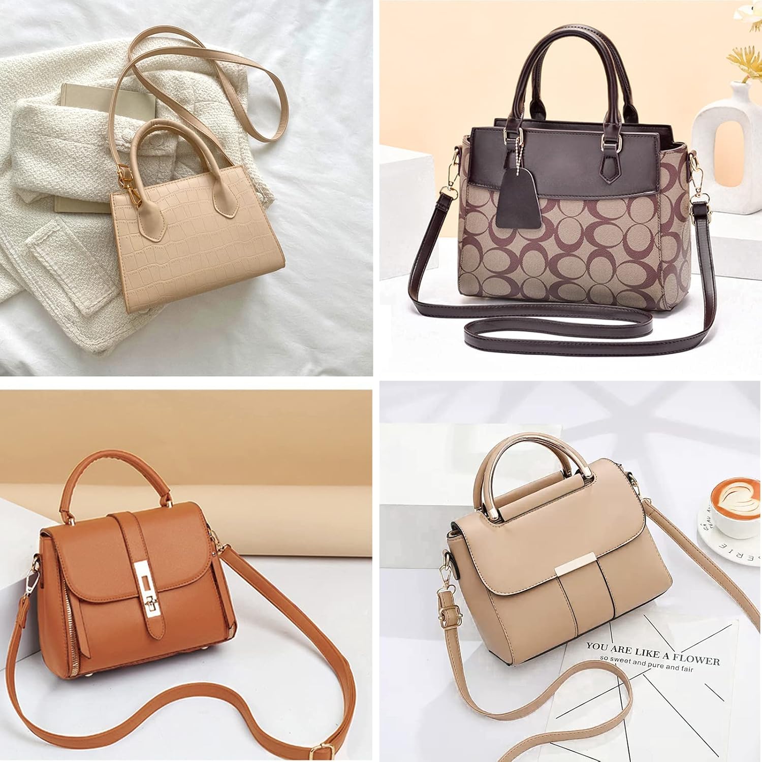 Beaulegan Purse Strap Replacement - Full Grain Microfiber Leather - 59 Inch Long Adjustable for Crossbody Shoulder Bag - 0.7 Inch Wide, Dark Brown/Gold - Image 6